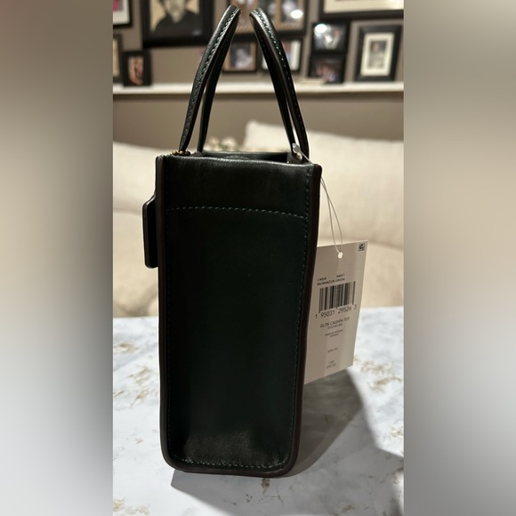 ♥️ Green Mini Coach Cashin Crossbody Bag Amazon Green - Picture 2 of 4